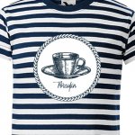 Pruhované tričko Porculán dětské – Sleviste.cz