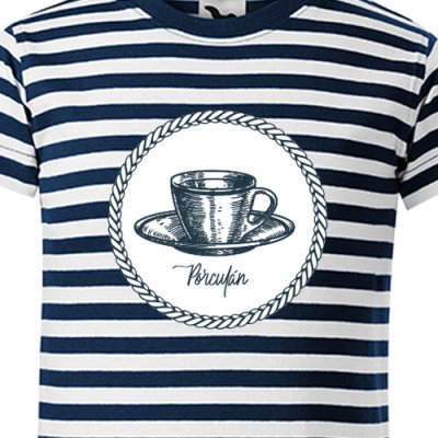 Pruhované tričko Porculán dětské – Sleviste.cz