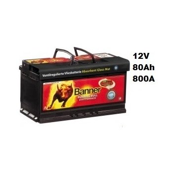 Banner Running Bull AGM 12V 80Ah 800A 580 01