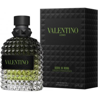 Valentino Born In Roma Green Stravaganza Uomo toaletní voda pánská 100 ml – Zboží Mobilmania