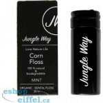 Jungle Way Zubní nit z kukuřičného vlákna s černým skleněným pouzdrem 30 m – Zboží Dáma