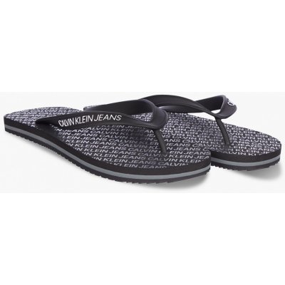 Calvin Klein dámské žabky Beach Sandal Inst Aop Tpu černé – Zboží Mobilmania