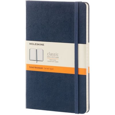 Moleskine Zápisník L tvrdé desky modrý linkovaný A5 120 listů – Zboží Živě