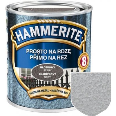 Hammerite přímo na rez kladívkový efekt 0,7L stříbrošedý – Sleviste.cz