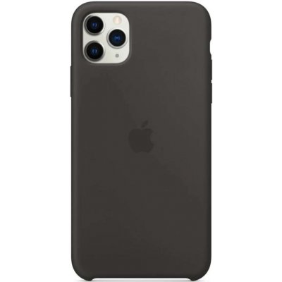 Originální Apple silikonový kryt pro iPhone 11 Pro Max černý MX002ZM/A – Zboží Živě