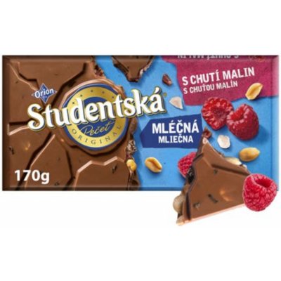 Orion studentská pečeť mléčná+malina 170 g – Zbozi.Blesk.cz