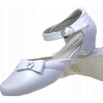 Střevíčky malý podpatek k prvnímu svatému přijímání bílé – Zboží Dáma