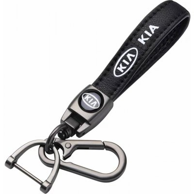 Přívěsek na klíče KIA černá kůže – Zboží Dáma