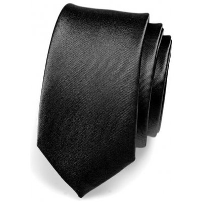 Avantgard kravata Slim Černá LESK 551 705 – Zboží Mobilmania