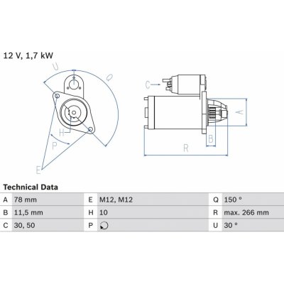 Startér BOSCH 0 986 014 940 – Zbozi.Blesk.cz