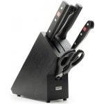 Wusthof Sada nožů s černým blokem sekáčkem ocílkou a nůžkami Classic 6 ks – Sleviste.cz