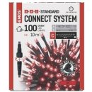EMOS 100 LED Standard 10 m venkovní i vnitřní červená časovač D1AR01