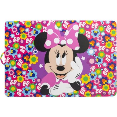Stor plastová podložka na stůl Minnie Bold Florals 43 x 28 cm – Sleviste.cz