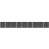 Branka Prolenta Maison Exclusive Set plotového dílce WPC 1564 x 186 cm černý