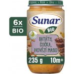 Sunar BIO příkrm batáty červená čočka a hovězí maso 6 x 235 g – Zboží Dáma