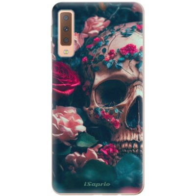 Pouzdro iSaprio - Skull in Roses - Samsung Galaxy A7 (2018) – Zbozi.Blesk.cz