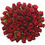 Kytice 55 rudých růží RED TORCH 50 cm – Zboží Dáma