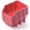 Úložný box Rauman Sada 6 úložných boxů 24,9 x 15,8 x 11,4 cm červená