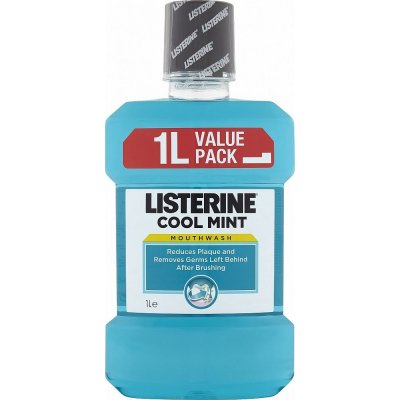 Listerine Cool Mint Mild ústní voda s esenciálními oleji bez alkoholu 500 ml – Zboží Mobilmania