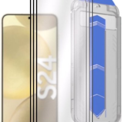 AlzaGuard 2.5D Glass EasyFit DustFree pro Samsung Galaxy S24 AGD-EFD16P3 – Zboží Živě