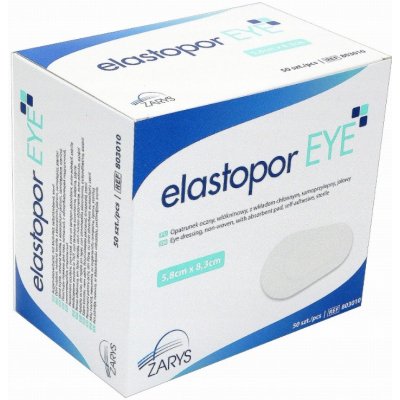 ZARYS International Group Elastopor Eye netkané oční krytí 5, 8 cm x 8, 3 cm , sterilní, 50 ks – Zbozi.Blesk.cz