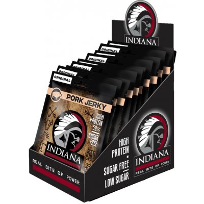 Indiana Jerky Vepřové sušené maso 10 ks 250 g – Hledejceny.cz