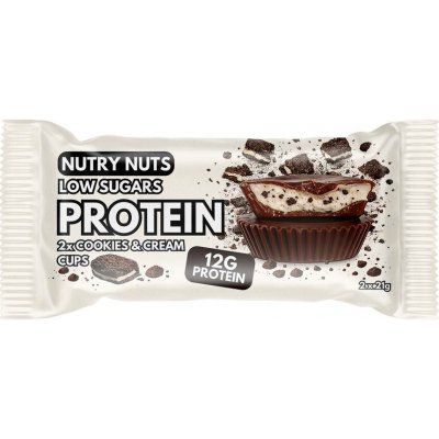 Proteinové košíčky Cookies & cream 2 x 21 g – Zboží Dáma