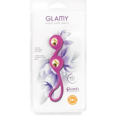 Glamy Gold Love Balls Anální korálky – Zboží Dáma