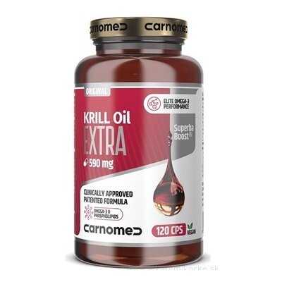 CarnoMed Krill Oil Extra Superba Boost 590 mg kapsle 120 ks – Hledejceny.cz