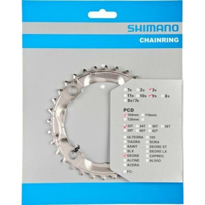 Shimano-servis převodník 32z Shimano Deore FC-M532 3x9 4 díry – Sleviste.cz