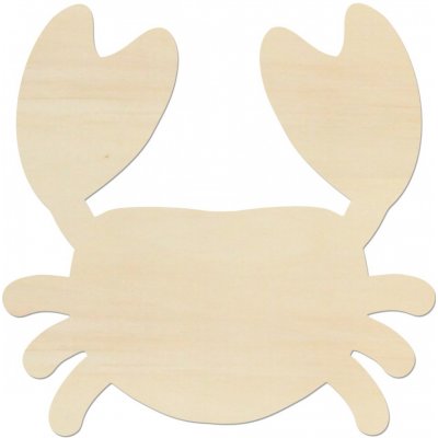 Lymfy Mořský krab 10x10 cm přírodní dřevo – Zboží Mobilmania