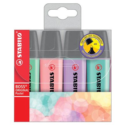 Stabilo Boss Original Pastel 4 ks 269911 – Hledejceny.cz