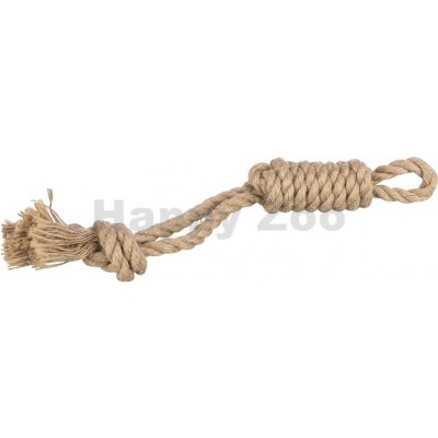 Hračka TRIXIE bavlna konopí lano s uzlovým peškem 35 cm