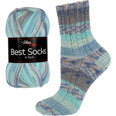 Vlna-hep Příze Best socks 4-fach - ponožková - vlna Best socks: 7302