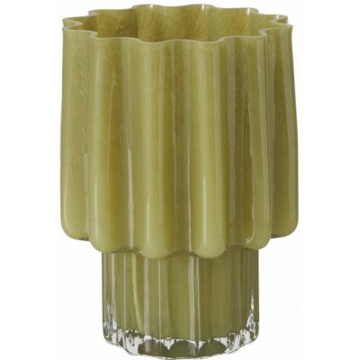 Boltze Skleněná váza RAGUSA, výška 24 cm, zelená zelená – Hledejceny.cz
