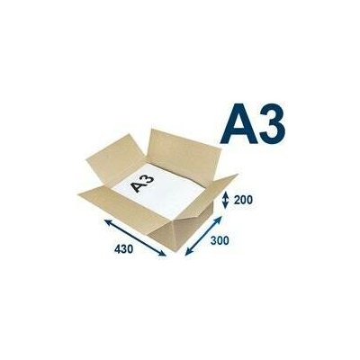 Europapier Klopové krabice A3, 430 × 300 × 200 mm hnědá – Hledejceny.cz