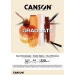 Canson Graduate Mixed Media Natural Skicák v lepené vazbě A3 220g 30 listů – Zboží Dáma