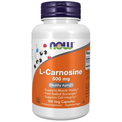 Now Foods NOW L-Carnosine 500 mg 100 rostlinných kapslí