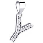 Nubis Stříbrný přívěšek iniciála písmeno NB-4489-P – Sleviste.cz