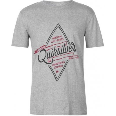 Quiksilver pánské triko Midnight Co Šedé