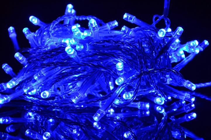 Nexos Vánoční LED řetěz 18 m 200 LED modrý