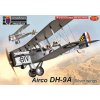 Sběratelský model Kovozávody Prostějov Airco DH 9A stříbrná Wings 3x camo 1:72