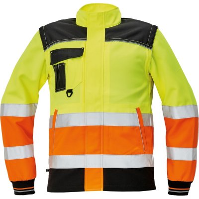 Cerva Knoxfield HI-VIS WINTER zimní výstražná bunda žluto-oranžová – Zboží Mobilmania