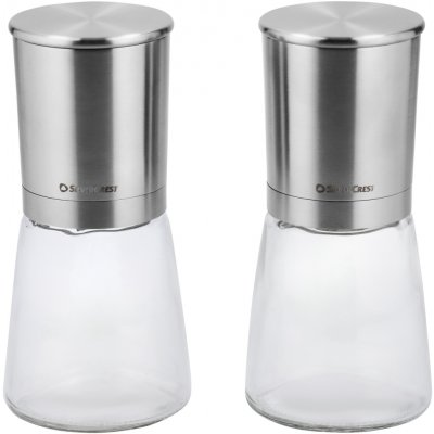 SILVERCREST Sada mlýnků na sůl a pepř / Sada na ocet a olej / Struhadlo (mlýnek na sůl a koření, 2dílná) – Hledejceny.cz