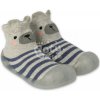 Dětská ponožkobota Befado botičky 002P021 šedo-modrá proužek