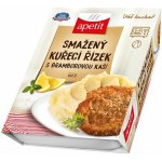 Apetit Smažený kuřecí řízek s bramborovou kaší 420 g – Zboží Dáma