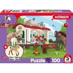 SCHMIDT Schleich Táborák u karavanu + figurka Schleich 100 dílků – Zboží Dáma