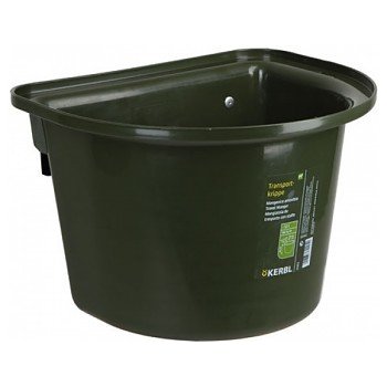 Závěsný kbelík na krmivo tmavě zelený