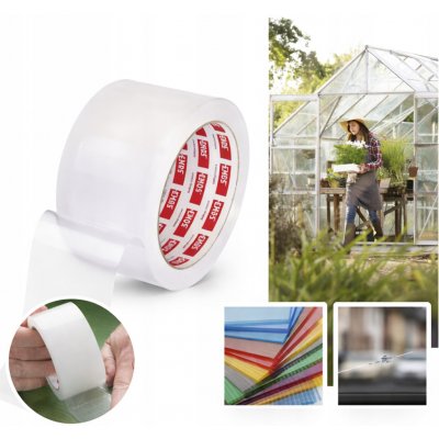 Emos Opravná lepící páska na polykarbonát a sklo 25 m x 50 mm průhledná F6200 – Zboží Dáma