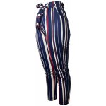 Dámské bambusové kalhoty modro-červené 8822-1 – Zboží Dáma